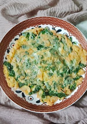 Foto resep Telur Dadar Bayam