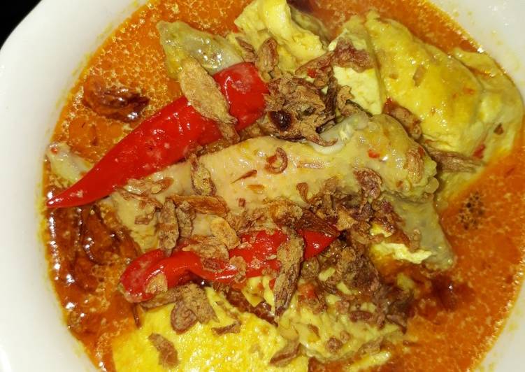 Resep Opor pedes tahu, tempe dan sayap ayam ala Ku yang Lezat