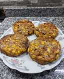 Hamburguesas económicas de atún y choclo