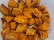 A picture of oven roasted yam