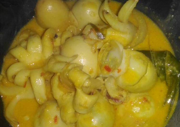 Resep Gulai cumi puyuh cantik yang simpel