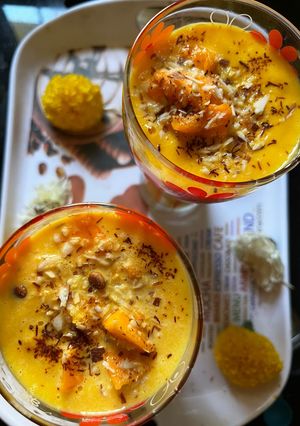 A picture of Mango milkshake.