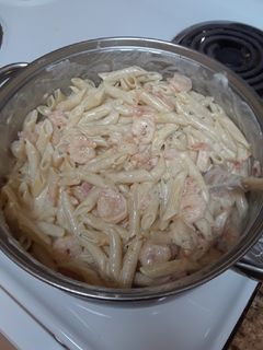 A picture of Cajun Shrimp Alfredo.