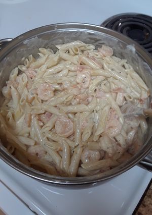 A picture of Cajun Shrimp Alfredo.