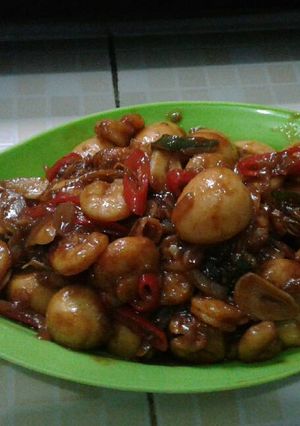 Foto resep Udang telur puyuh saos sambal