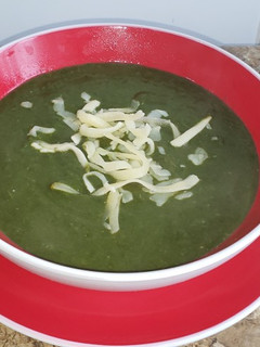 Una foto de Crema de espinacas