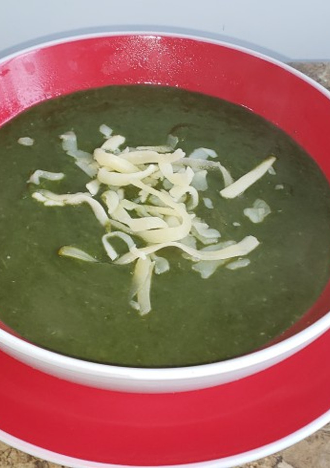 Una foto de Crema de espinacas