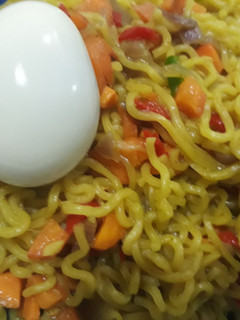 A picture of Garnished noddles.