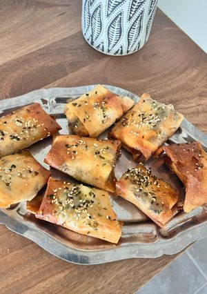 Une photo de Croustillants sardines / feta / amandes