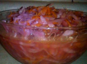 Una foto de Escabeche de repollo