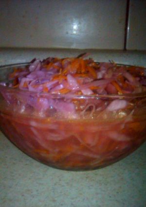 Una foto de Escabeche de repollo