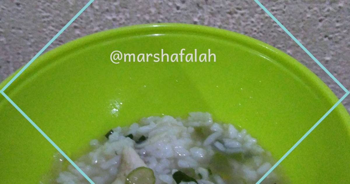 Resep Nasi Sop Ayam (Mpasi 10 bulan 4 bintang) oleh Marsha Falah's