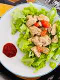 Spezzatino di tacchino con ketchup