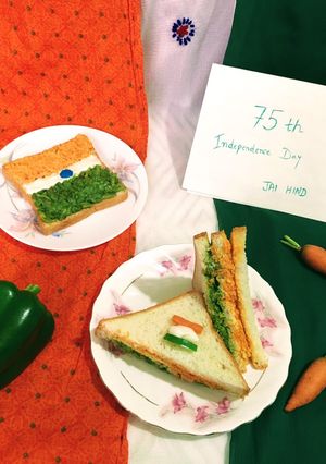 A picture of Tri Colour Sandwich.