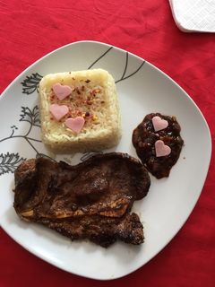 Una foto de Chuleta a la barbacoa
