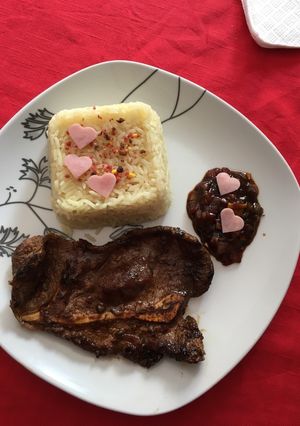 Una foto de Chuleta a la barbacoa