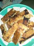 By biscuits con sésamo y frutas 🐺🐩🍌🍎🍐100 vegan