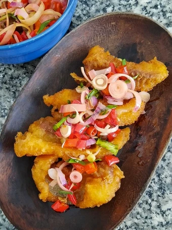 Langkah Gampang Membuat Resep  Dori Crispy&amp;Sambal Matah Kecombrang #glutenfree #tepungsingkong yang Lezat Sekali, Bisa Manjain Lidah