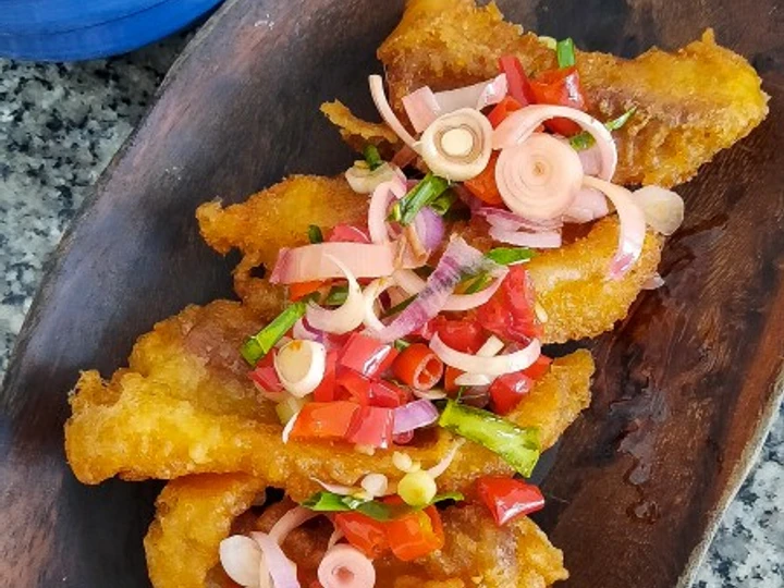 Langkah Gampang Membuat Resep  Dori Crispy&amp;amp;Sambal Matah Kecombrang #glutenfree #tepungsingkong yang Lezat Sekali, Bisa Manjain Lidah