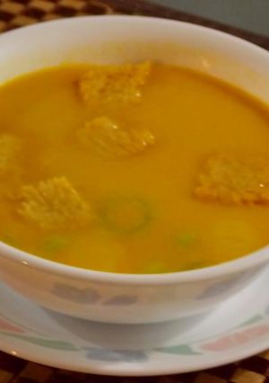 Una foto de Crema de auyama