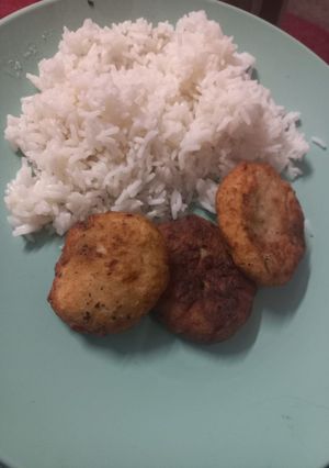 Una foto de Croquetas de papa vegetarianas 🥔🥔