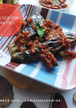 Foto resep Terong Bakar Siram Sambal Terasi