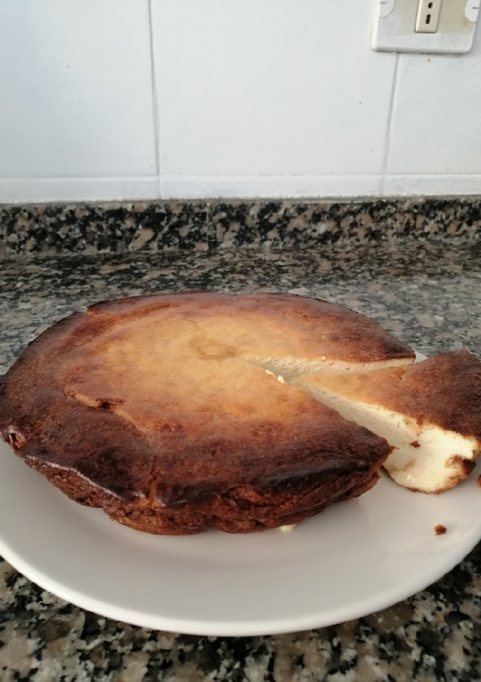 Una foto de Tarta de queso casi light (casi)