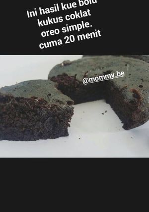Foto resep Bolu kukus oreo simple cuma 2 bahan aja