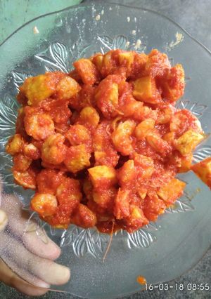 Foto resep Balado udang kentang