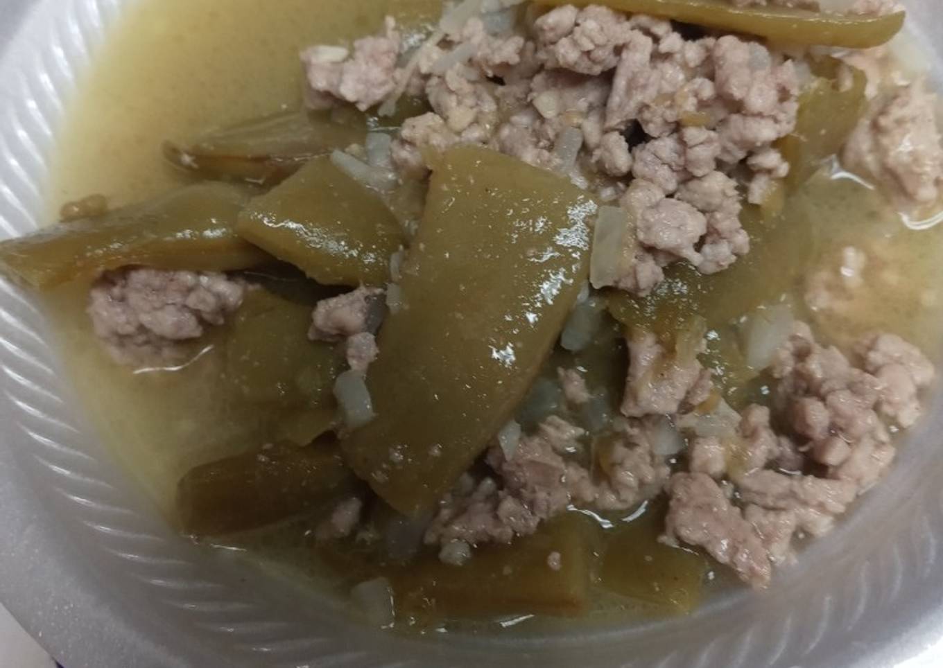 Minced pork with green beans