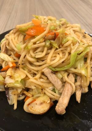 豆瓣醬炒麵 的食譜成品照片