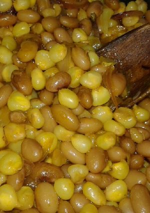 A picture of Onion fried githeri #authormarathon.