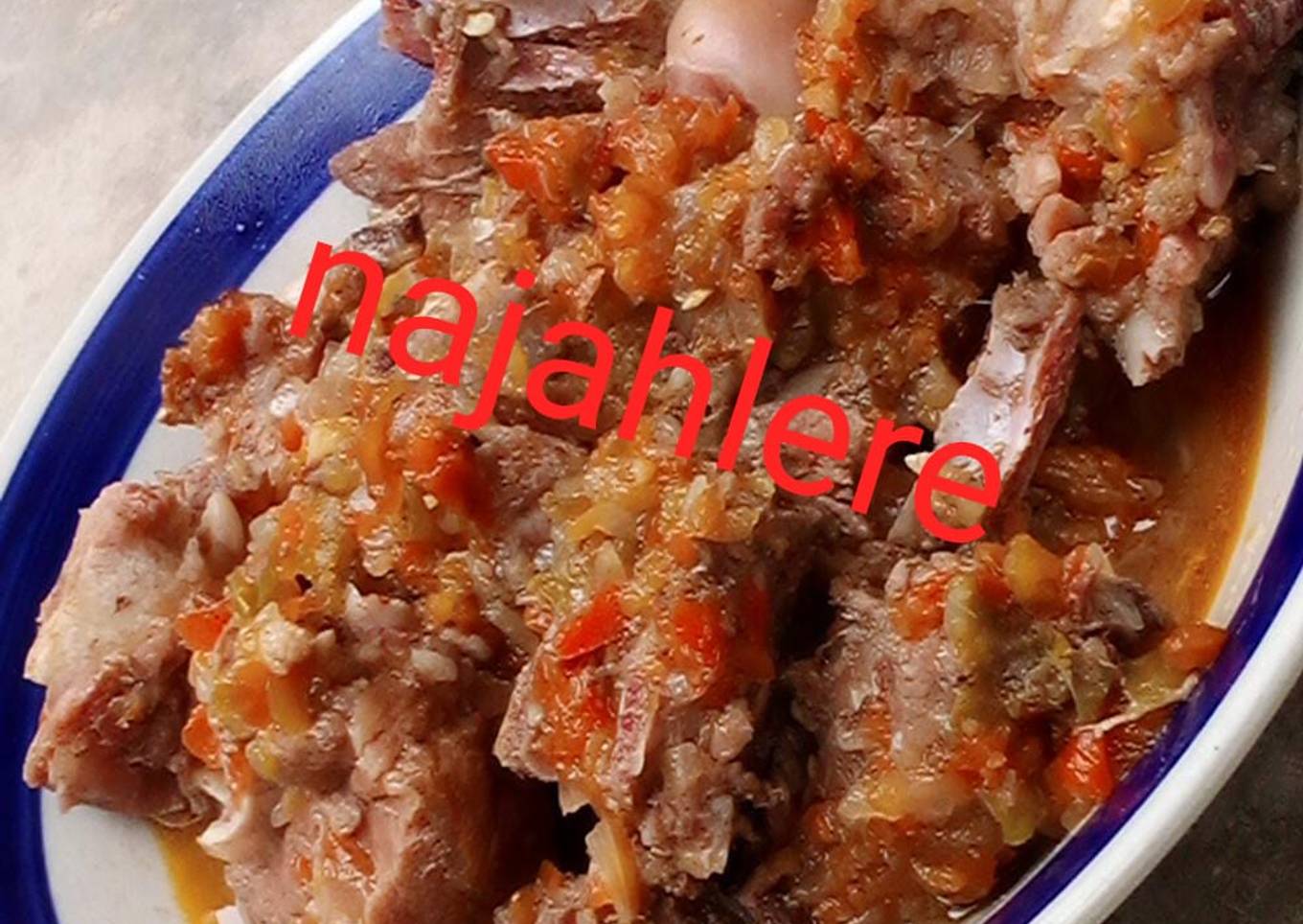Chili soup with meat