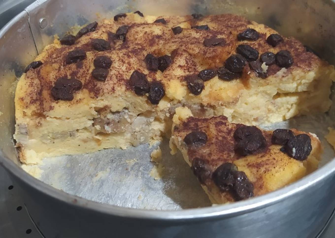 Puding Roti Keju (Pisang)
