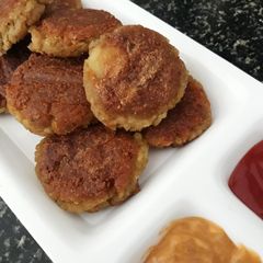 A picture of Crunchy Potato and Poha Veg Kebabs.