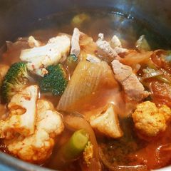 A picture of 김치찌개 | Kimchi Stew.