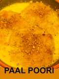 Paal Poori (Poori soaked in milk)