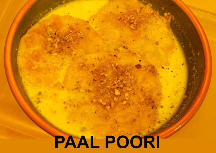 Paal Poori (Poori soaked in milk)