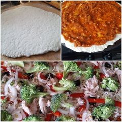A picture of Pizza dough.
