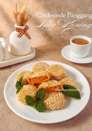 Foto resep Onde-onde Panggang Labu Kuning