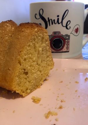 Una foto de Budín de vainilla licuado (Sin gluten)