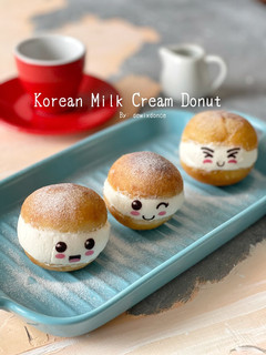 Foto resep Korean Milk Cream Donut