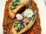 Spinach Stuffed Pork Loin Chops
