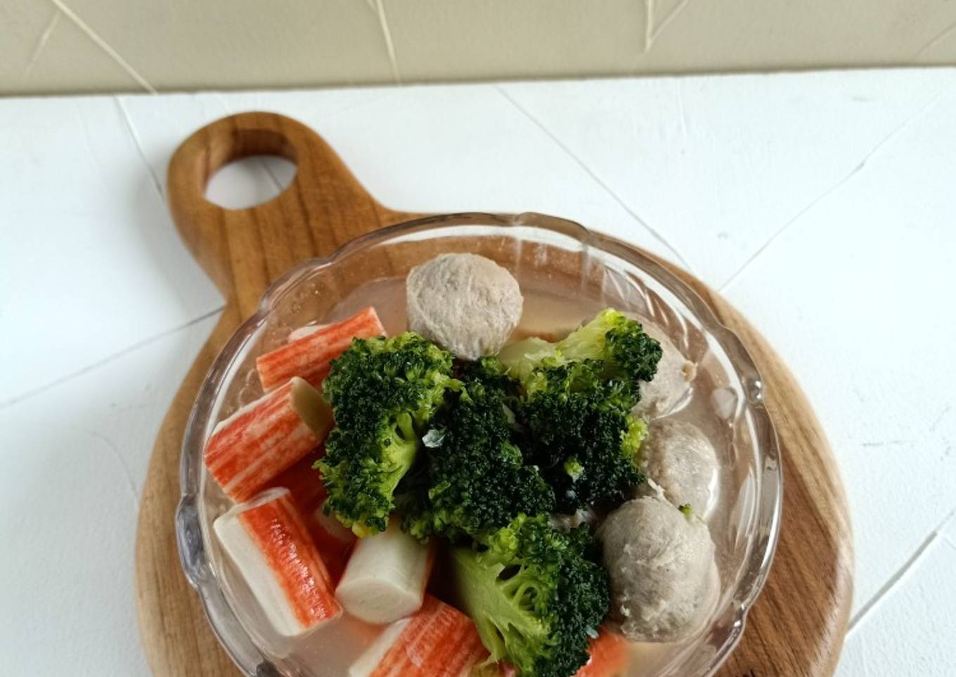 Sup Brokoli Crab Stick Bakso