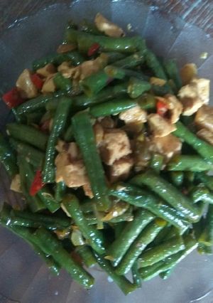Foto resep Tumis kacang panjang dan tahu