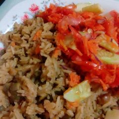 A picture of Vegan pilaf/pilau.