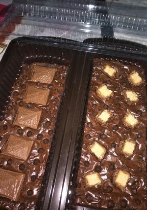 Foto resep Brownies panggang shiny crust