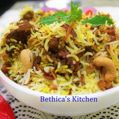 A picture of Thalassery Mutton Biryani.