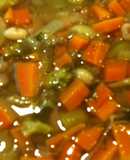 Caldo de legumbres y verduras 1900