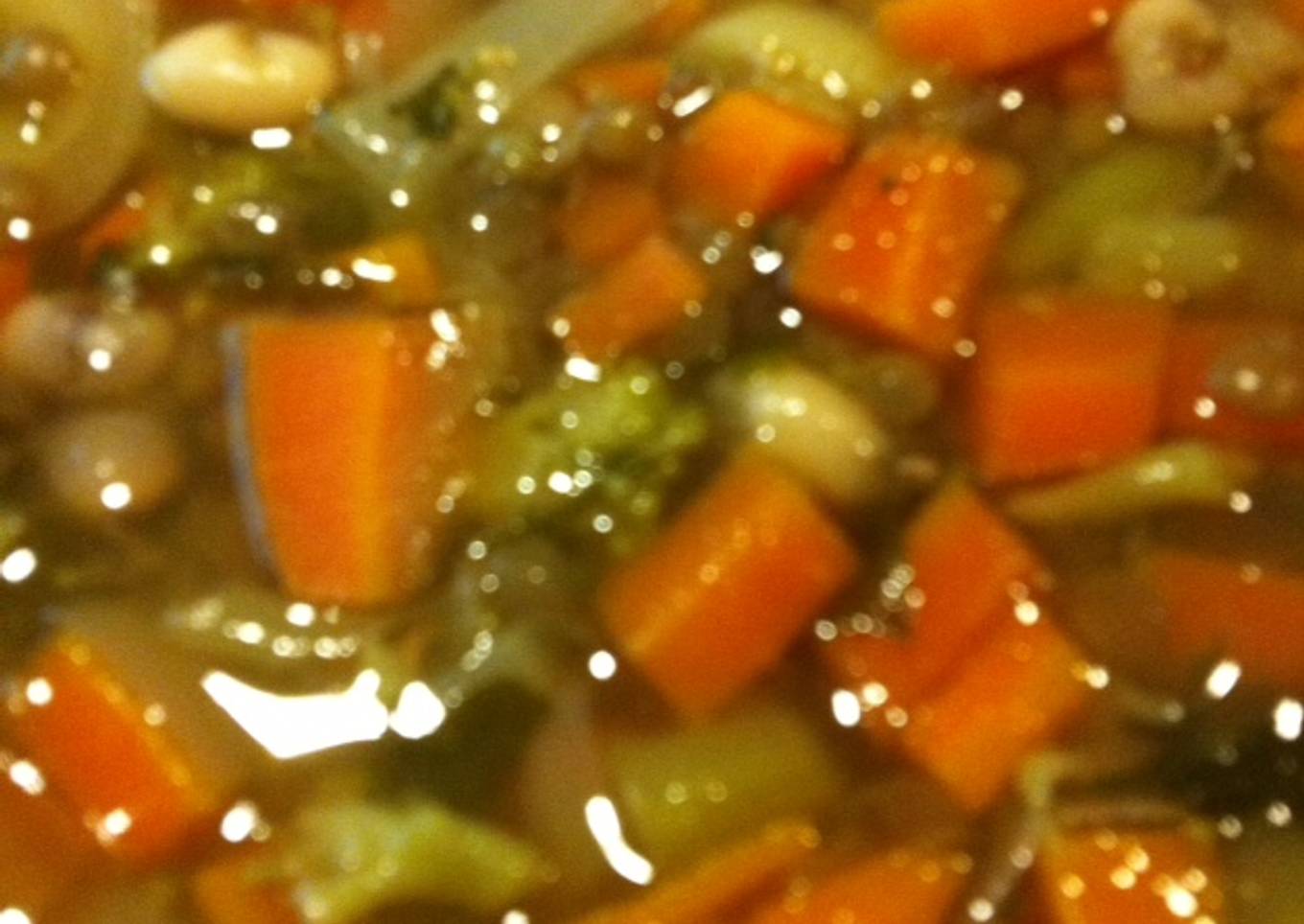 Caldo de legumbres y verduras 1900